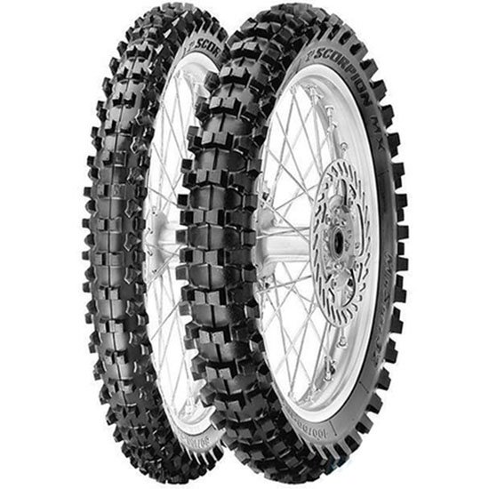 

Мотошины 120/80 R19 Pirelli Scorpion MX32 Mid Hard 63M TT Задняя (Rear) NHS