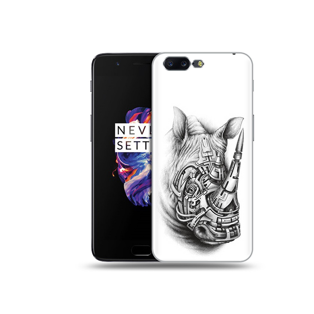 

Чехол MyPads Tocco для OnePlus 5 стальной носорог, Прозрачный, Tocco