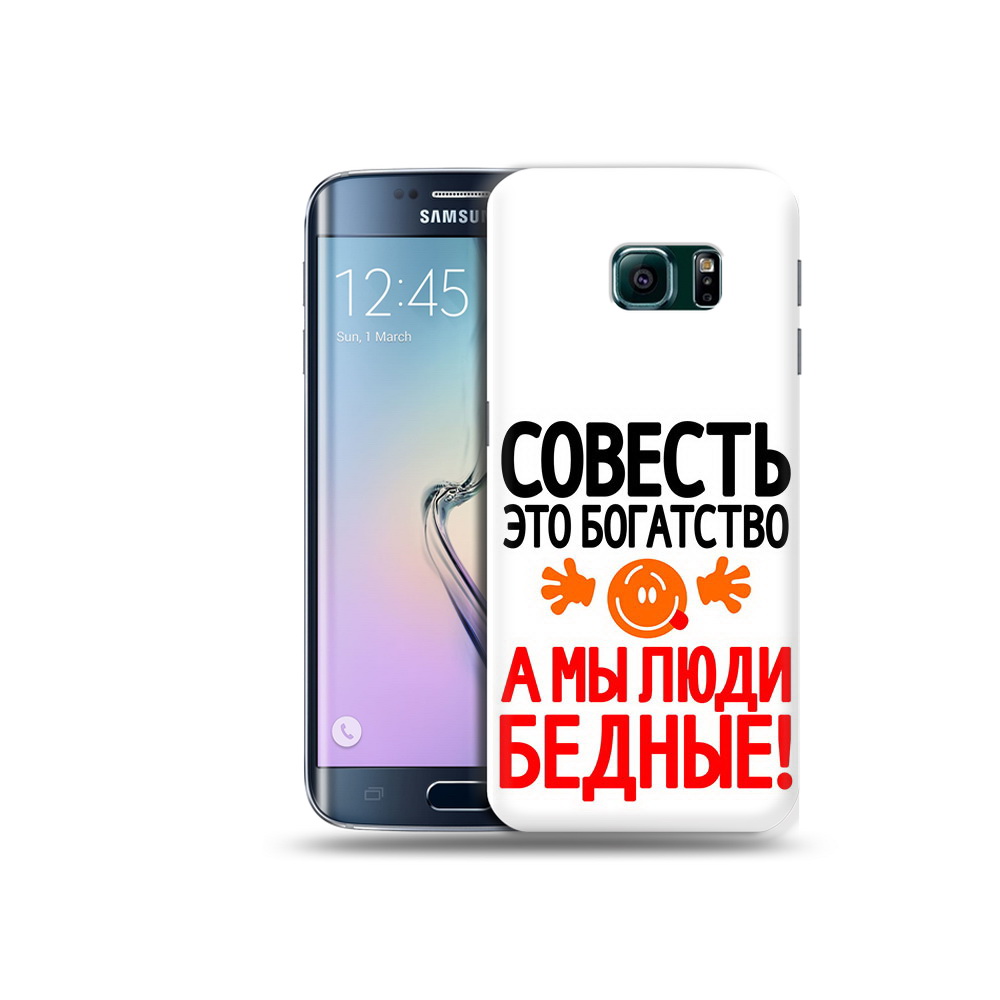 

Чехол MyPads Tocco для Samsung Galaxy S6 Edge совесть, Прозрачный, Tocco