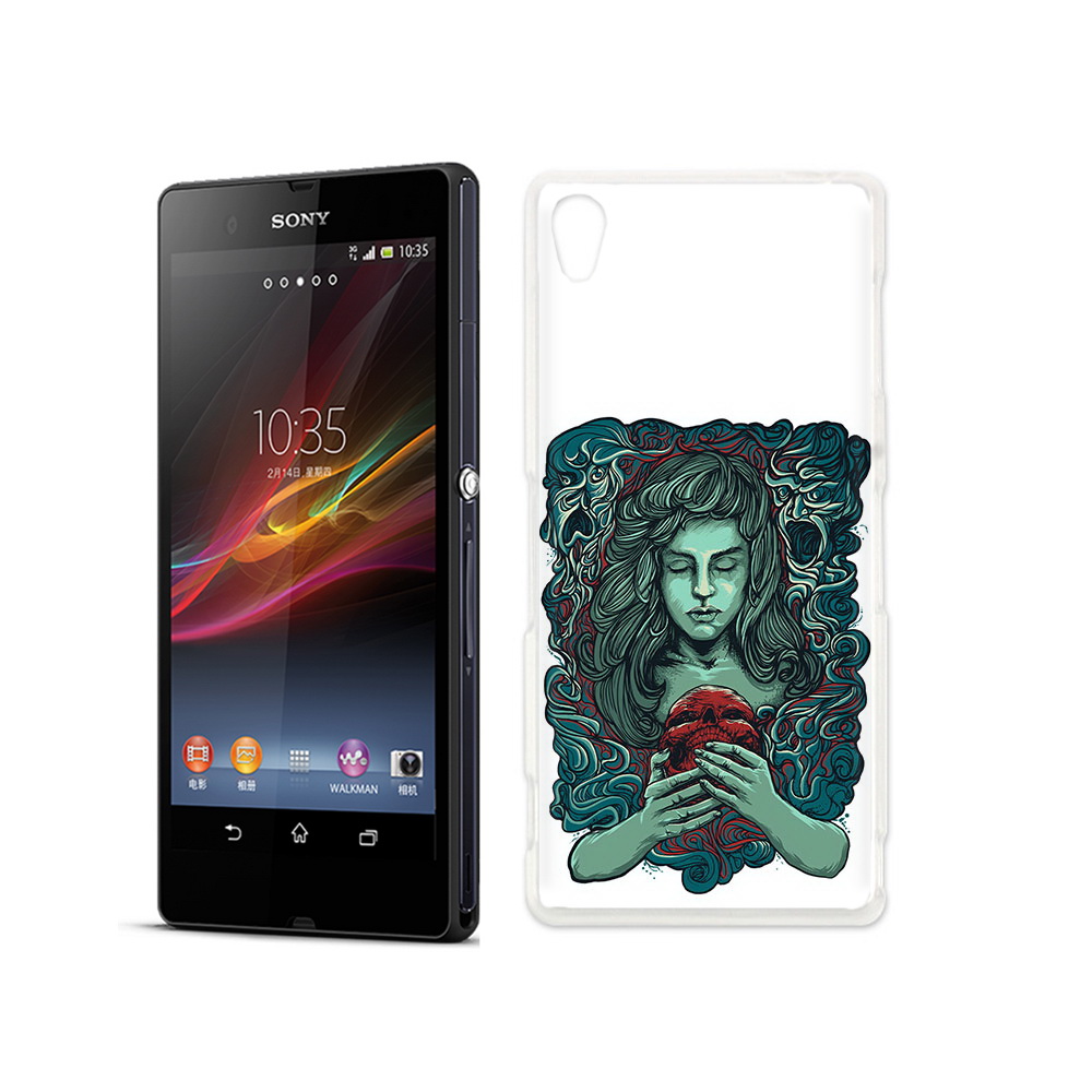 

Чехол MyPads Tocco для Sony Xperia Z спящая девушка, Прозрачный, Tocco