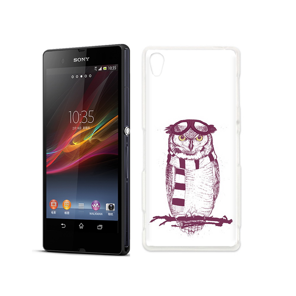 

Чехол MyPads Tocco для Sony Xperia Z сова-летчик, Прозрачный, Tocco
