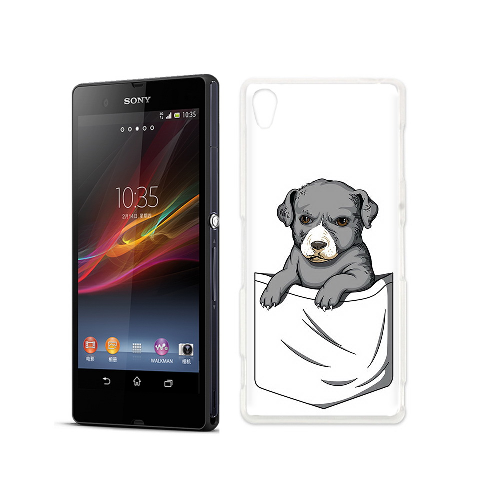 Чехол MyPads Tocco для Sony Xperia Z с петлей в кармане.