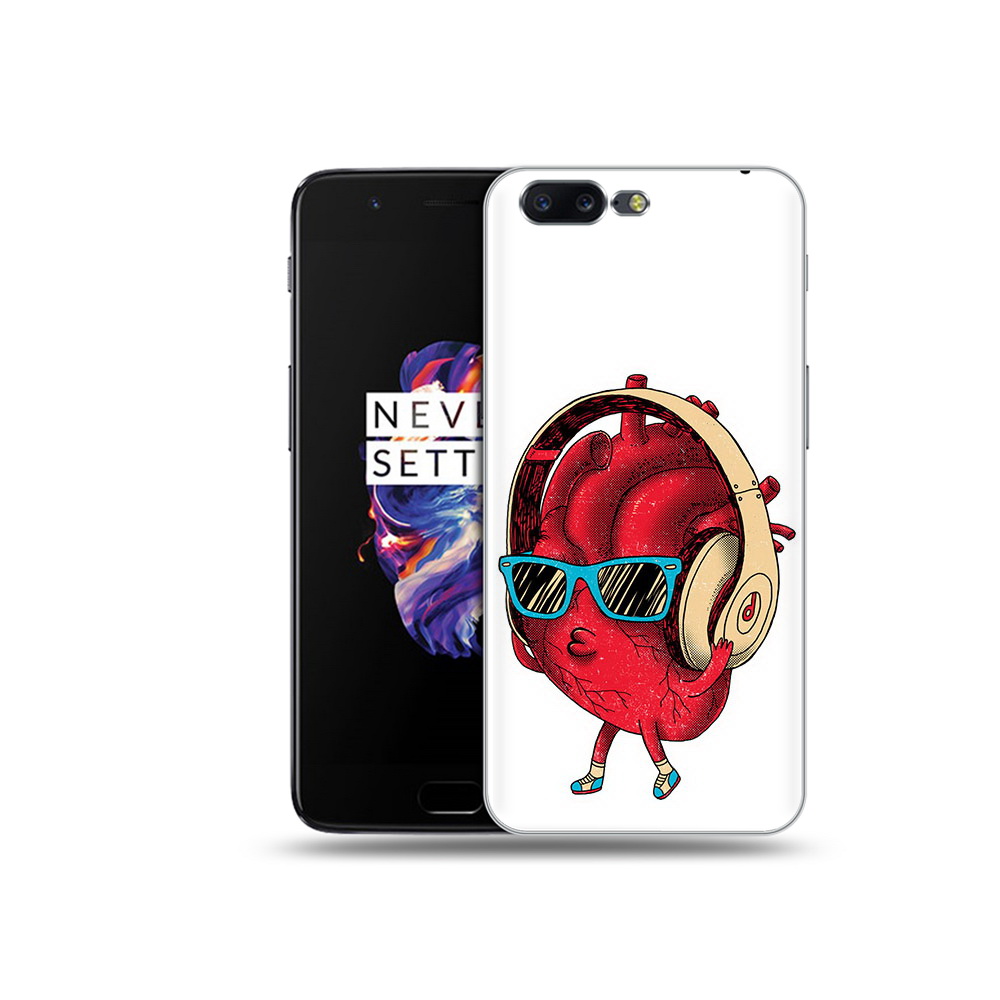 

Чехол MyPads Tocco для OnePlus 5 слушай сердце, Прозрачный, Tocco