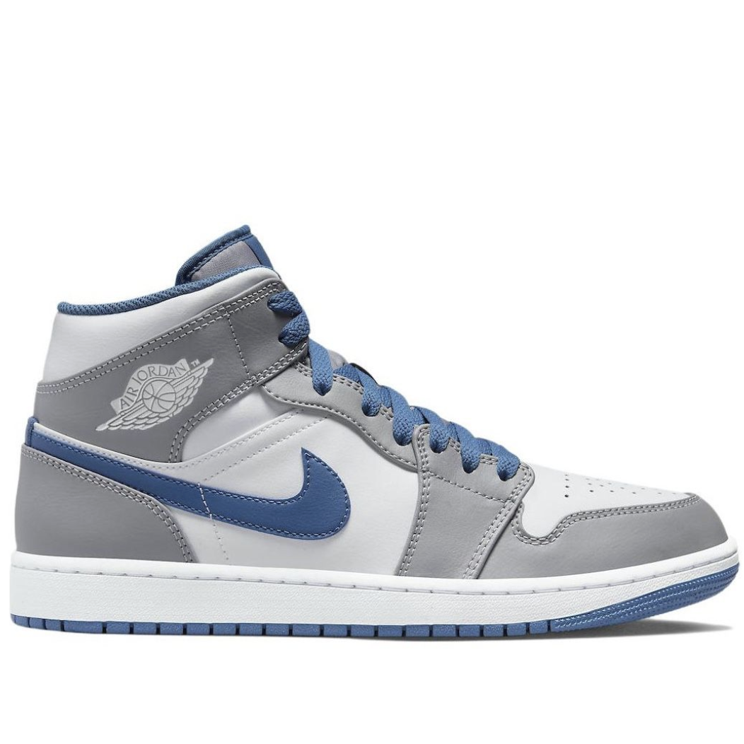 

Кеды унисекс Jordan 1 Mid белые 9.5 US, Белый, 1 Mid
