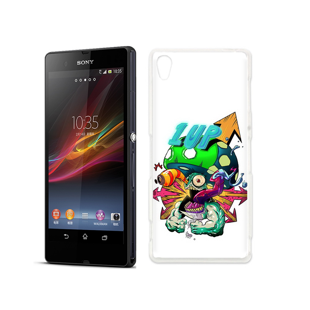 

Чехол MyPads Tocco для Sony Xperia Z сильный гриб абстракция, Прозрачный, Tocco