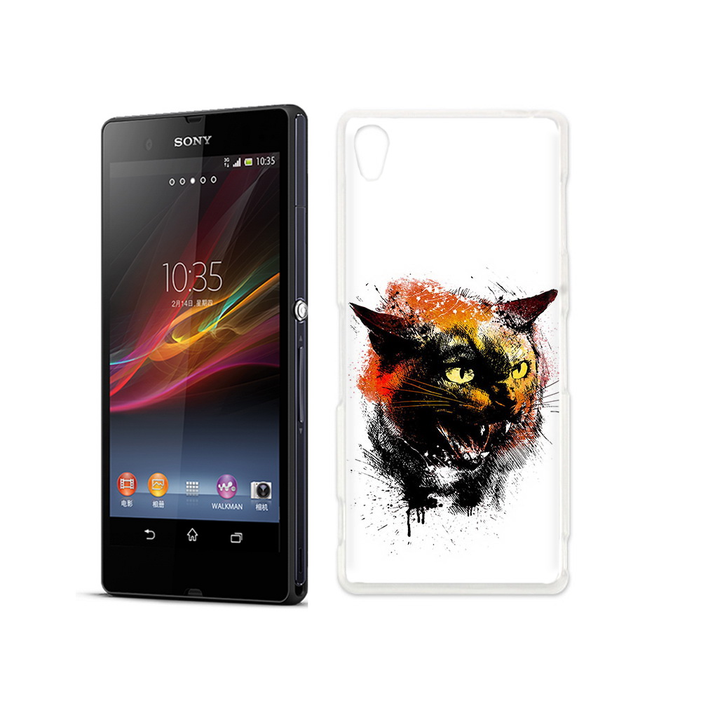 

Чехол MyPads Tocco для Sony Xperia Z сиамский кот, Прозрачный, Tocco