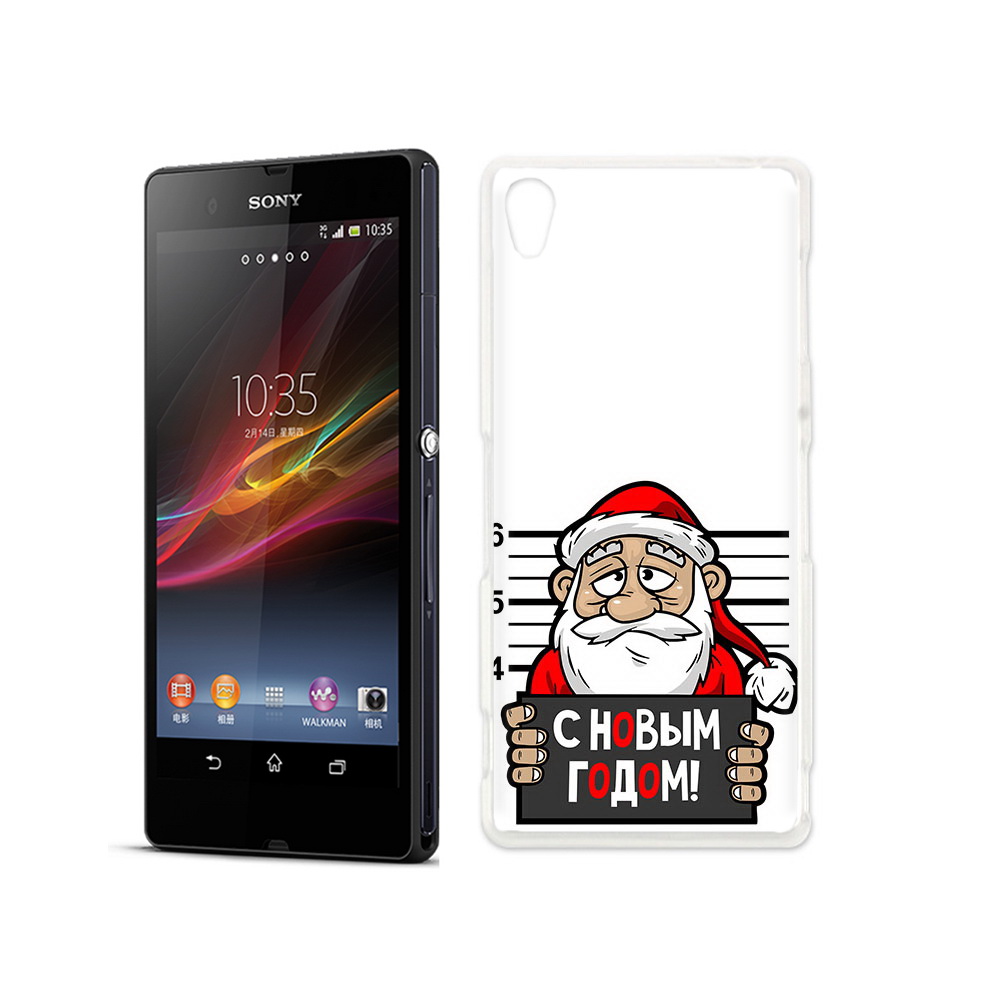 

Чехол MyPads Tocco для Sony Xperia Z ДМ с новым годом заключенный, Прозрачный, Tocco