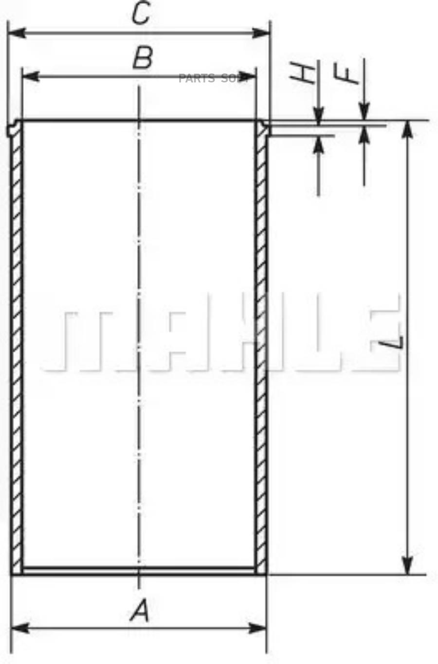 Гильза Двс 03 94 08 0 Mahle/Knecht арт. 213WT0300