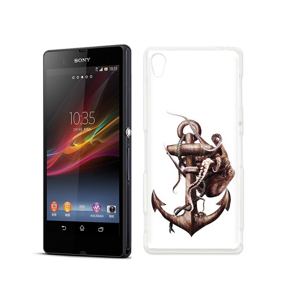 

Чехол MyPads Tocco для Sony Xperia Z ржавый якорь, Прозрачный, Tocco