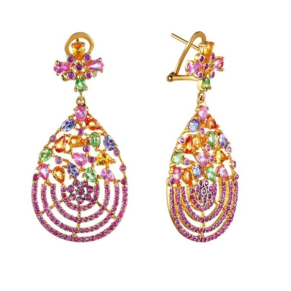 

Серьги подвески из серебра с сапфиром Element47 M075_SR_OS_PS_TA_TV_YG, M075_SR_OS_PS_TA_TV_YG