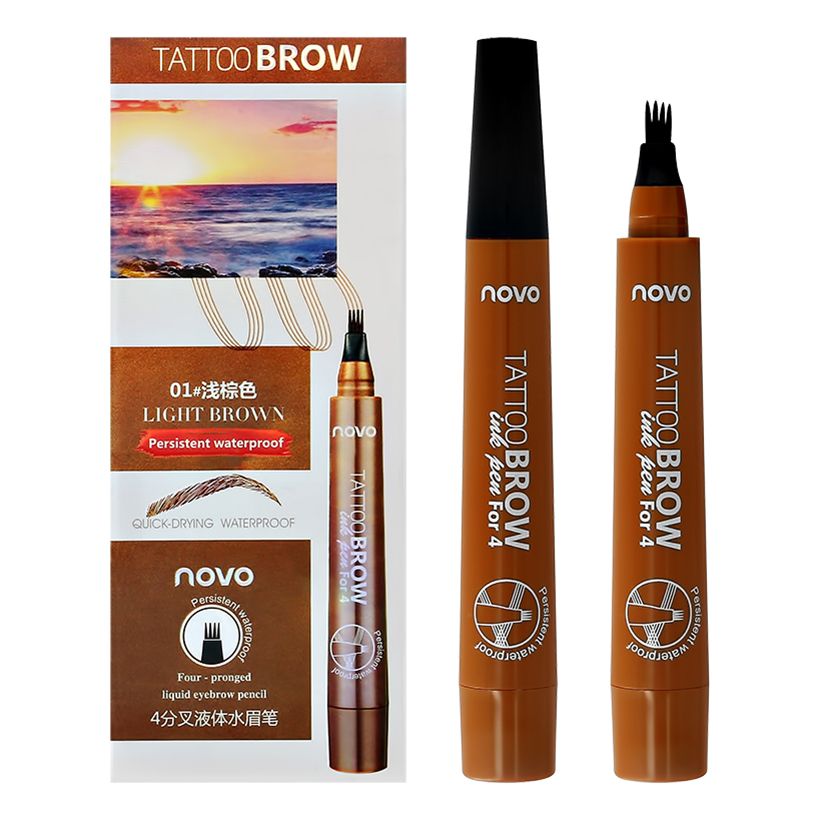 Маркер для бровей Novo Tattoo Brow тон 01 light brown 21 г