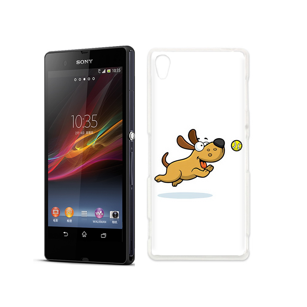 

Чехол MyPads Tocco для Sony Xperia Z пёсик, Прозрачный, Tocco
