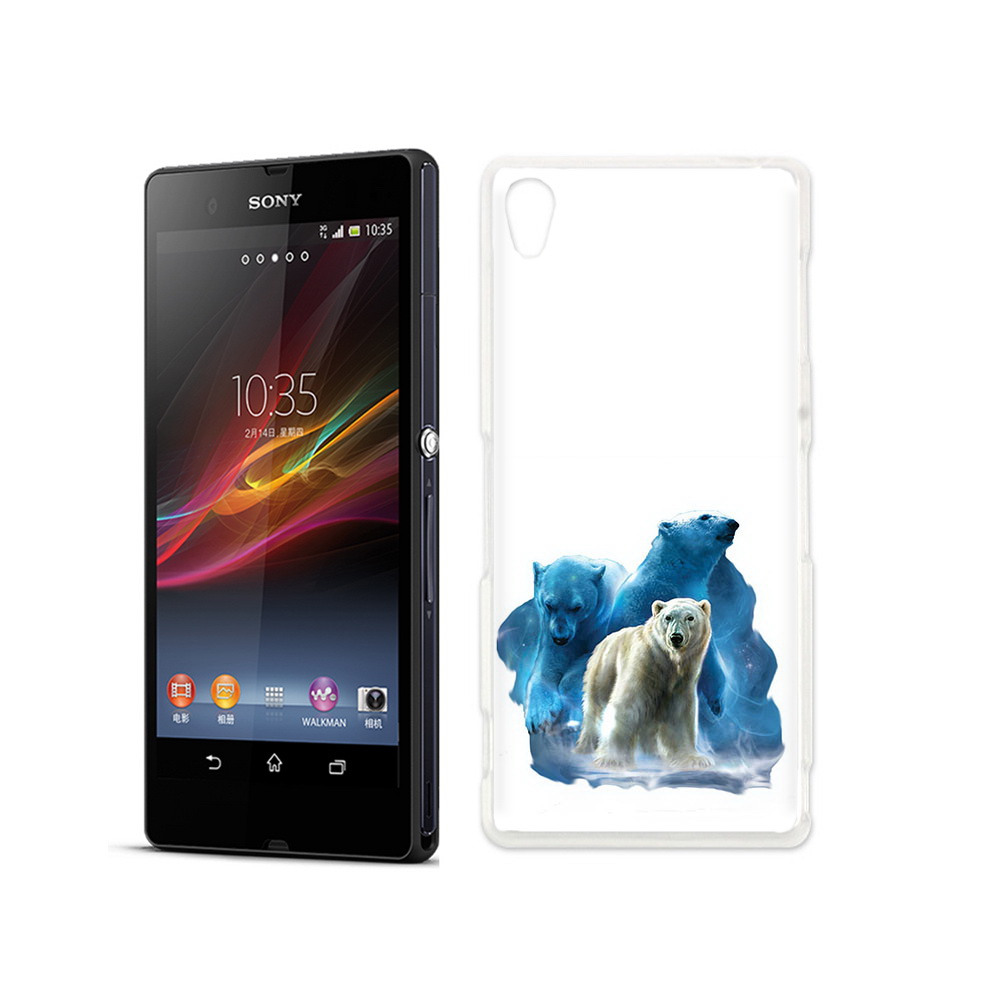 

Чехол MyPads Tocco для Sony Xperia Z полярный медведь, Прозрачный, Tocco