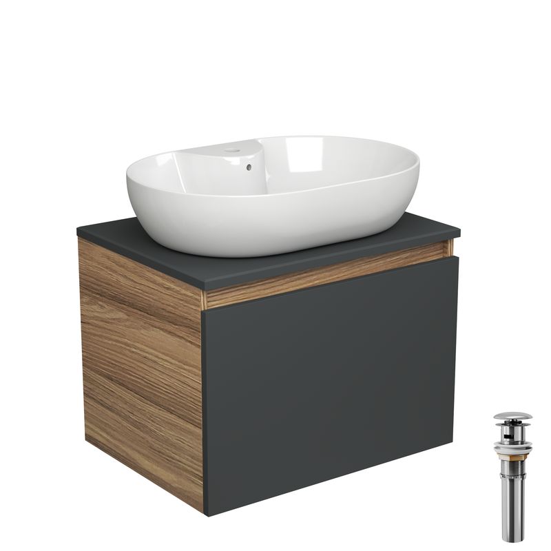 

Тумба Bau Dream Blackwood 60 с раковиной BAU Nimb, выпуск, Черный, BD1060-BL_NS0005