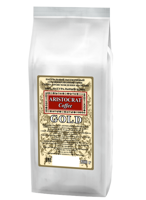 Кофе Aristocrat GOLD натуральный растворимый, 500 г