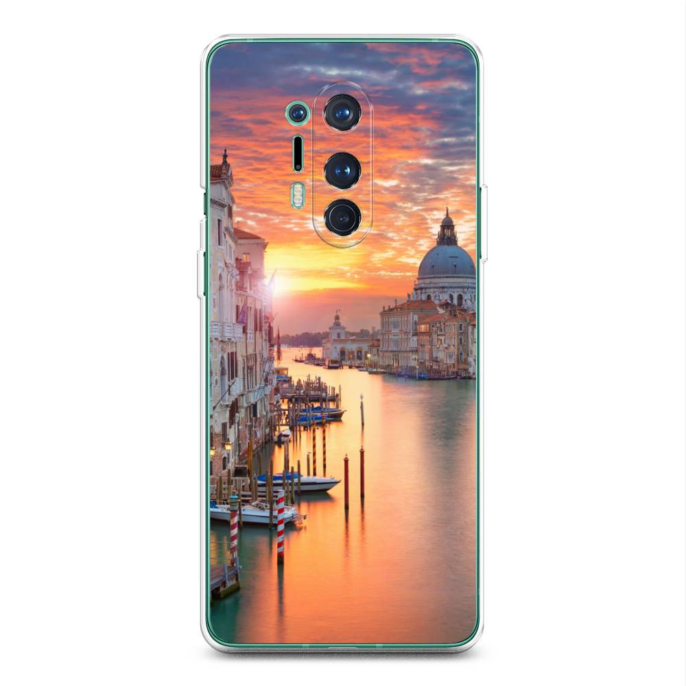 

Чехол на OnePlus 8 Pro "Восход 11", Розовый;оранжевый, 151050-2