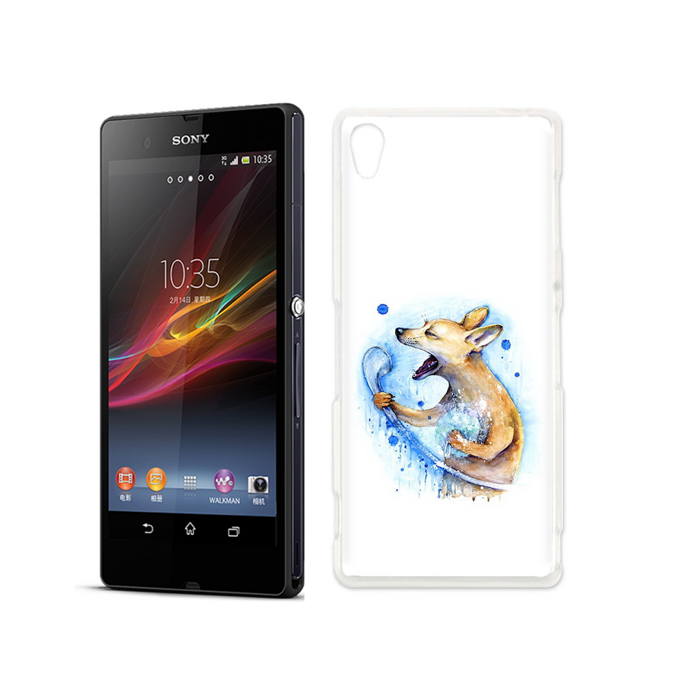 

Чехол MyPads Tocco для Sony Xperia Z пение в душе, Прозрачный, Tocco