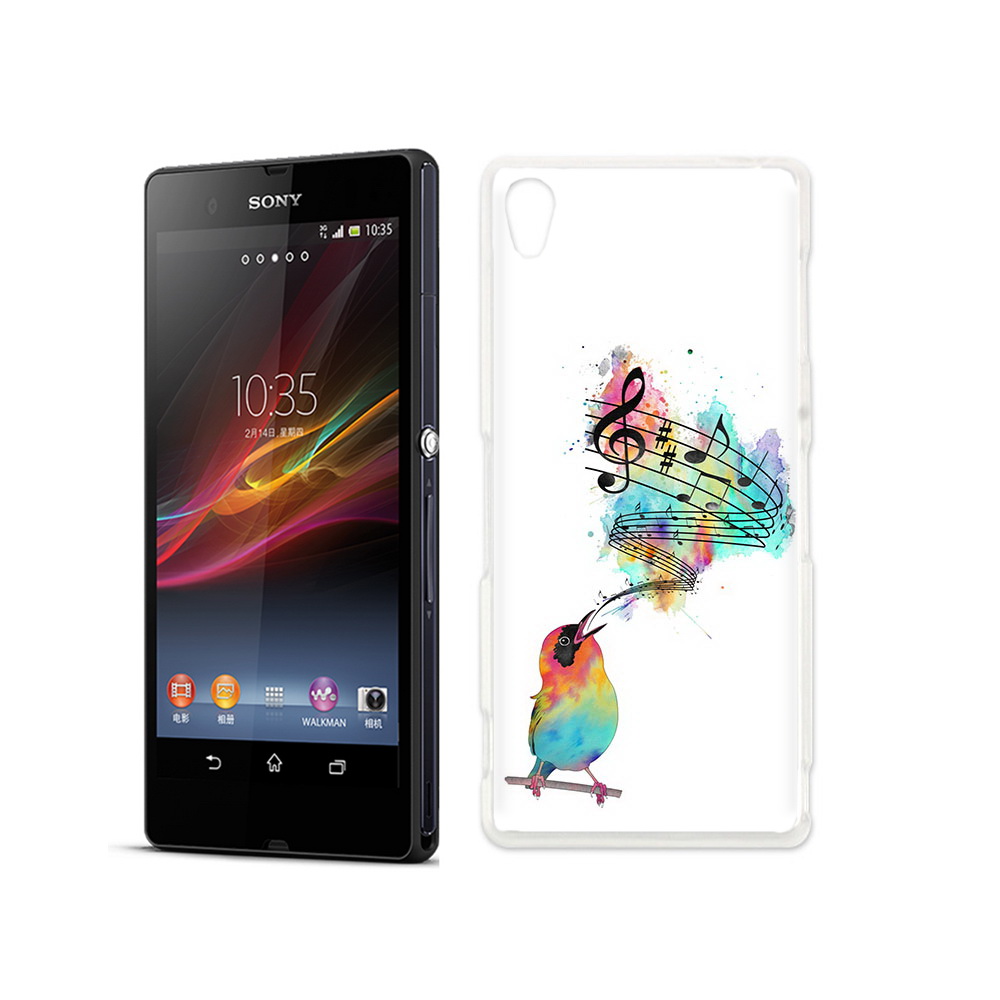 

Чехол MyPads Tocco для Sony Xperia Z певчая птичка, Прозрачный, Tocco