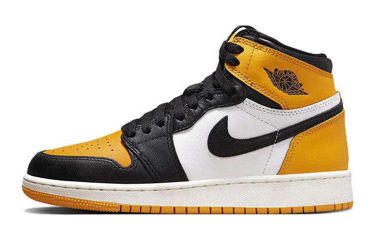 

Кеды унисекс Jordan Air Jordan 1 Retro High OG Taxi GS разноцветные 38.5 EU, Разноцветный, Air Jordan 1 Retro High OG Taxi GS