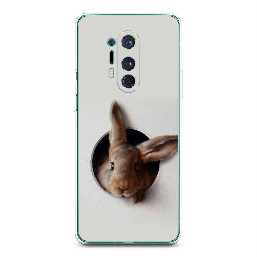 

Чехол на OnePlus 8 Pro "Любопытный кролик", Серый;коричневый, 151050-1