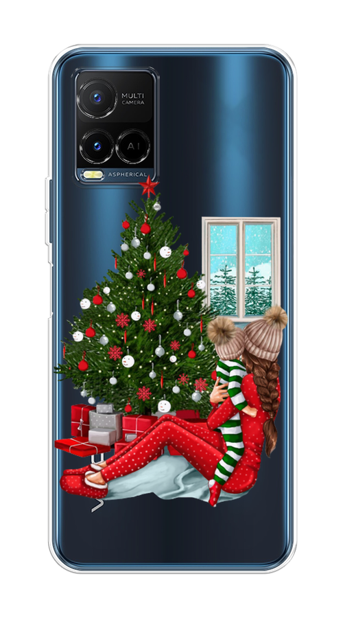 

Чехол на Vivo Y21e "Новый год с мамой", Красный;зеленый;голубой, 266350-6