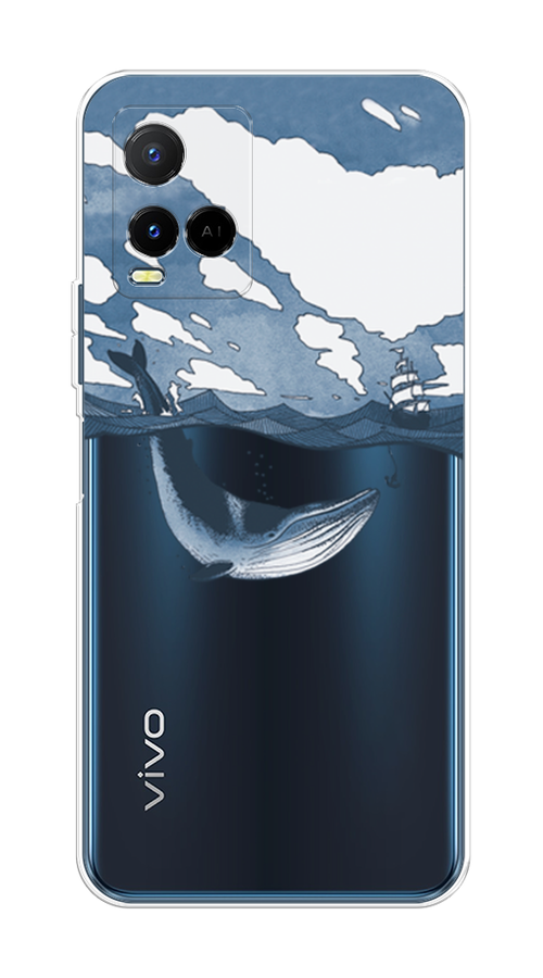 

Чехол на Vivo Y21e "Большой кит", Синий, 266350-1