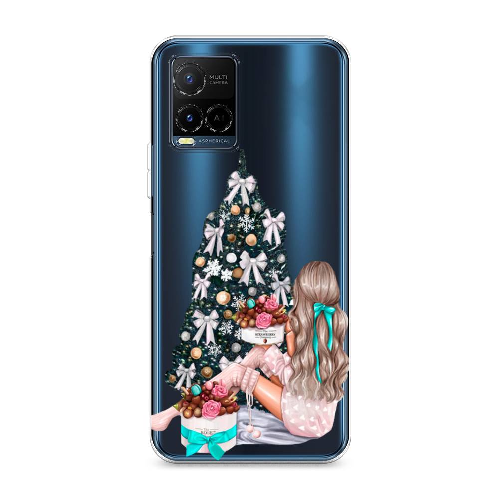 

Чехол на Vivo Y21e "New Year", Зеленый;бежевый;голубой, 266350-5