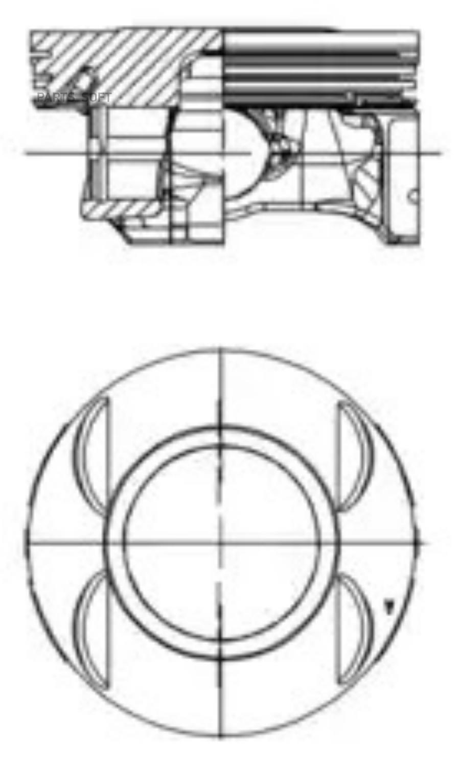 

Поршень Dm.80.50x1.2x1.2x2.0 Std Цена За 1 Шт. Chevrolet Orlando/Cruze, Opel Astra/Insigni