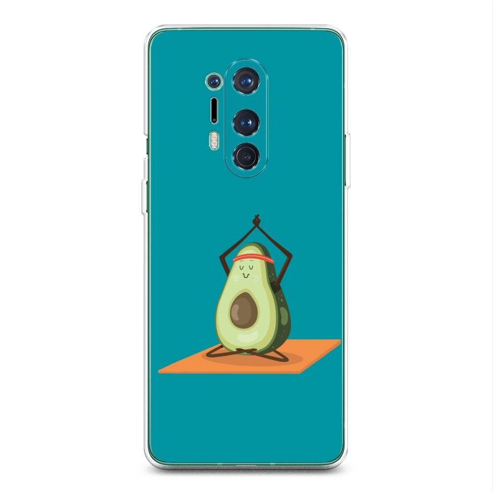 

Чехол на OnePlus 8 Pro "Расслабься с авокадо", Голубой, 151050-6