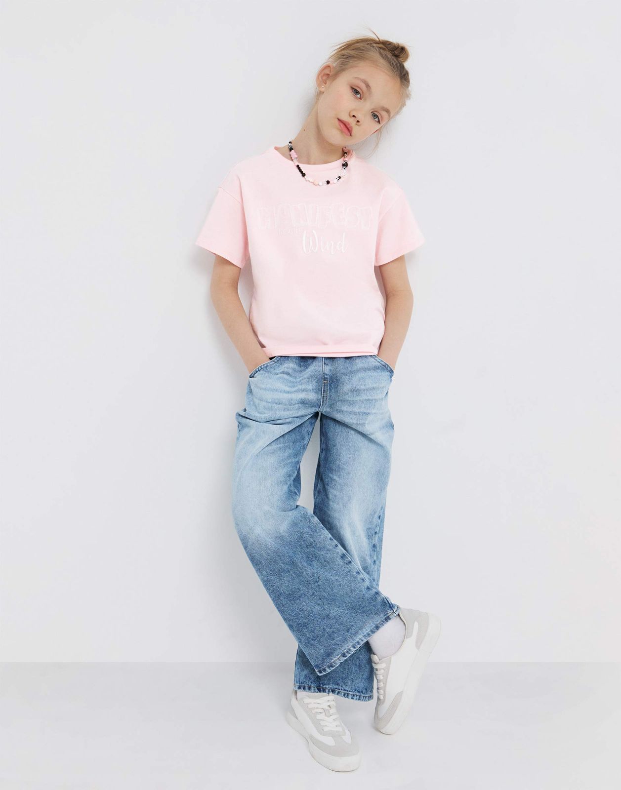 

Футболка для девочки Gloria Jeans GKT023374 розовый 4-6л/116, GKT023374