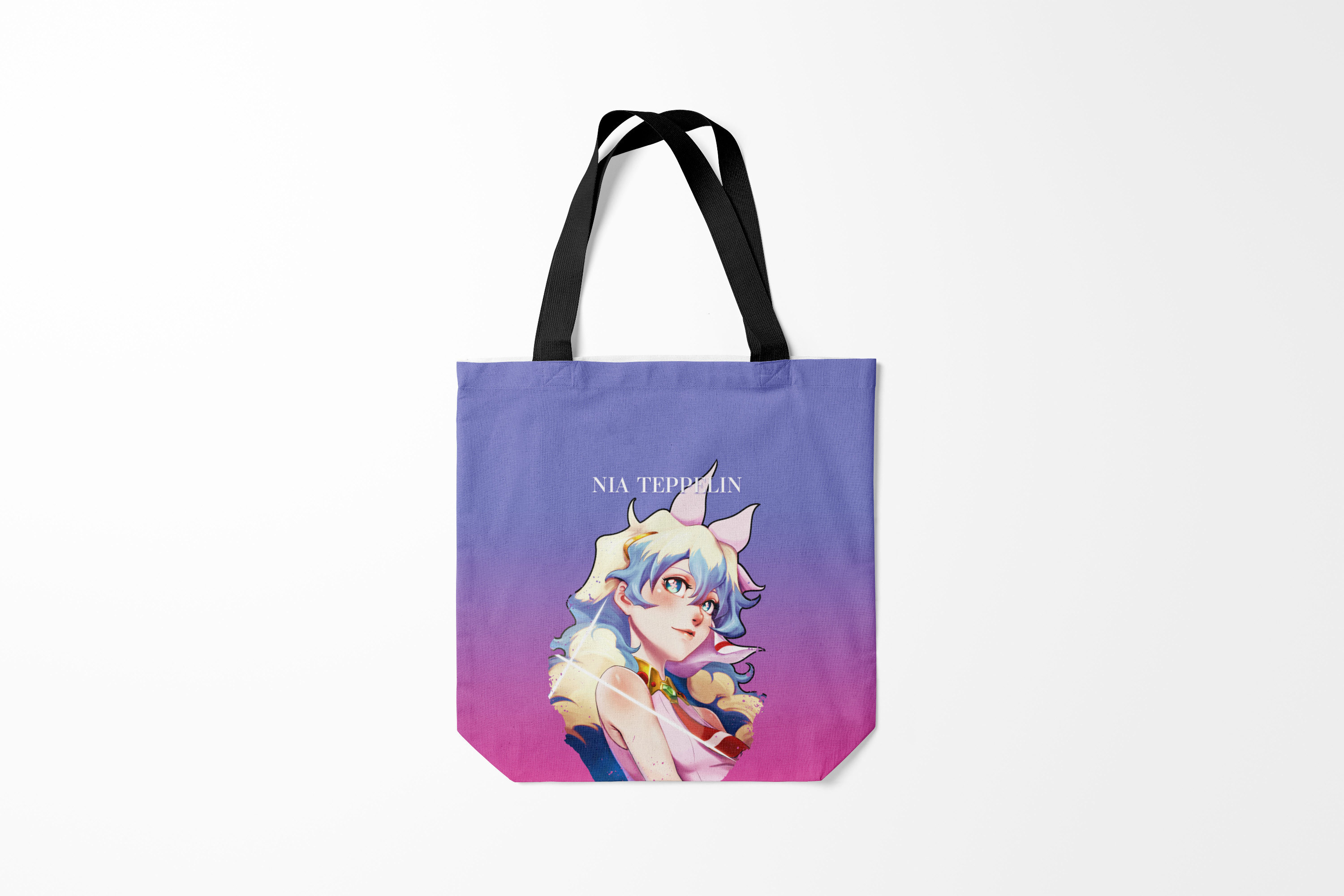 

Сумка шoппер унисекс Burnettie Гуррен Лаганн Nia Gurren Lagann, фиолетовый, Гуррен Лаганн Nia Gurren Lagann