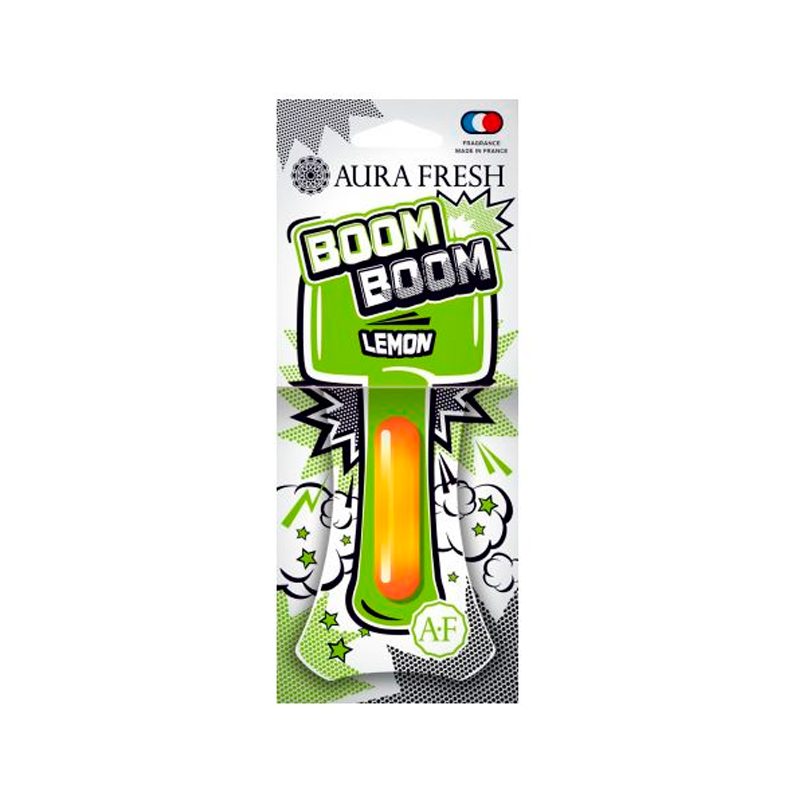 фото Ароматизатор подвесной aura fresh boom boom lemon/лимон 23304