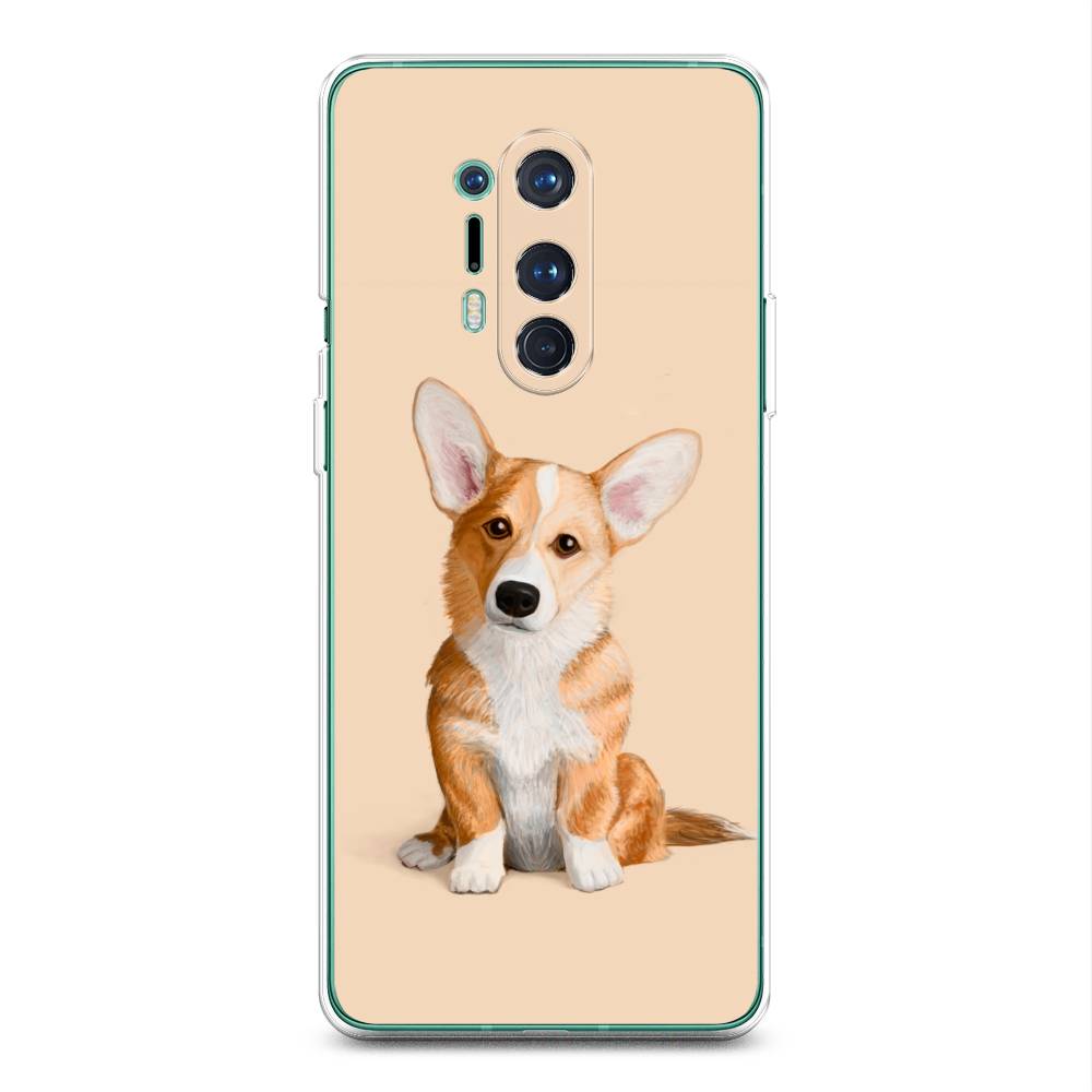 

Чехол на OnePlus 8 Pro "Грустный Корги", Коричневый;бежевый, 151050-1