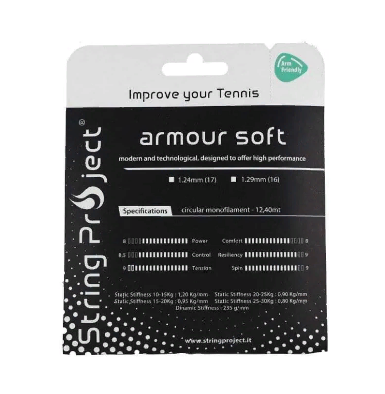 

Струна для тенниса String Project 12m Armour Soft OZN504375346, White, 1.24, 12m Armour Soft