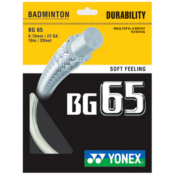 

Струна для бадминтона Yonex 10m BG-65 Prepacked, Natural, 10m BG-65 Prepacked