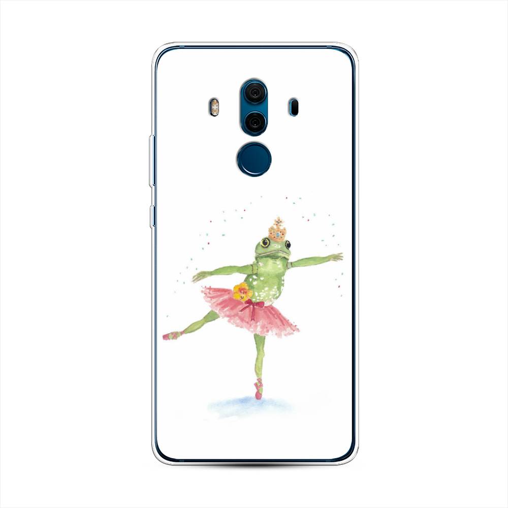 

Чехол на Huawei Mate 10 Pro "Лягушка-балерина", Зеленый, 63450-4
