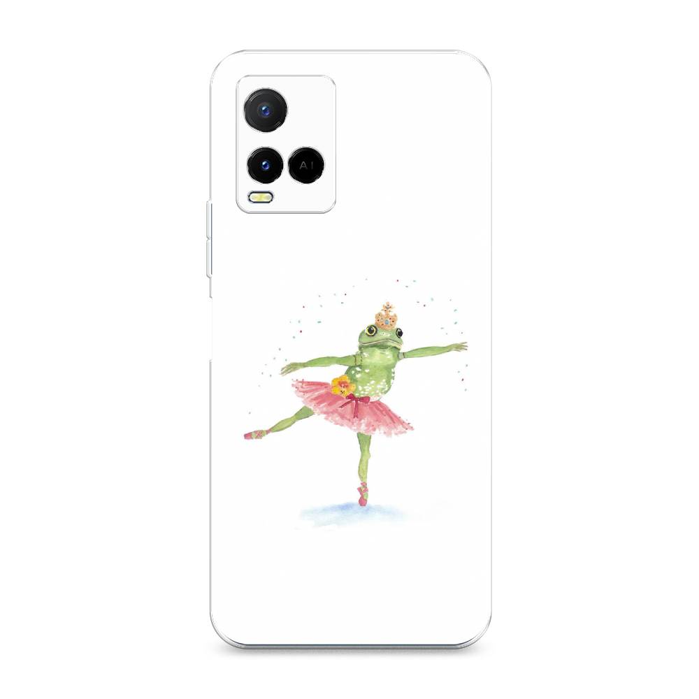 

Чехол на Vivo Y21e "Лягушка-балерина", Зеленый, 266350-4
