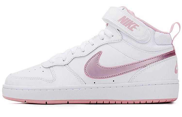 

Кеды унисекс Nike Court Borough Mid 2 белые 38 EU, Белый, Court Borough Mid 2