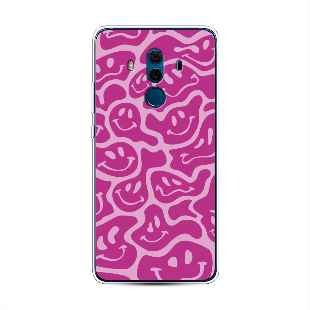 

Чехол на Huawei Mate 10 Pro "Расплывчатые смайлики розовые", Фиолетовый, 63450-6