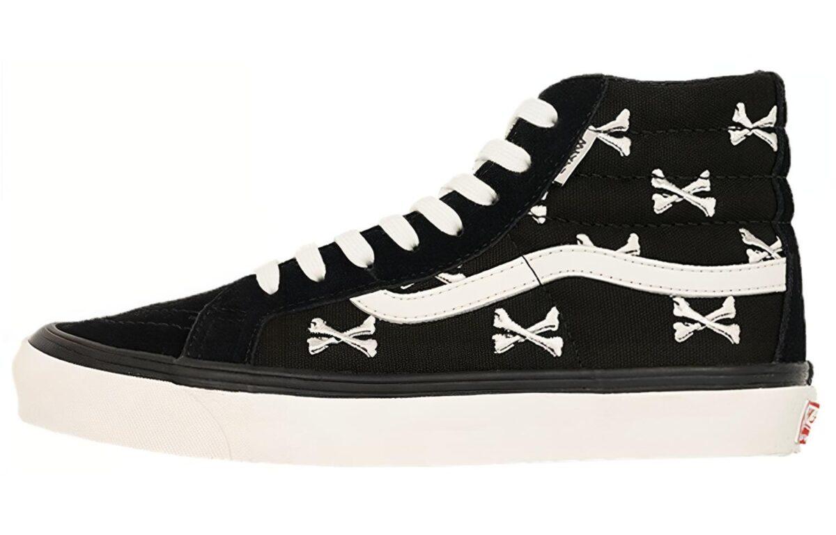 

Кеды унисекс Vans SK8 bones черные 35 EU, Черный, SK8 bones