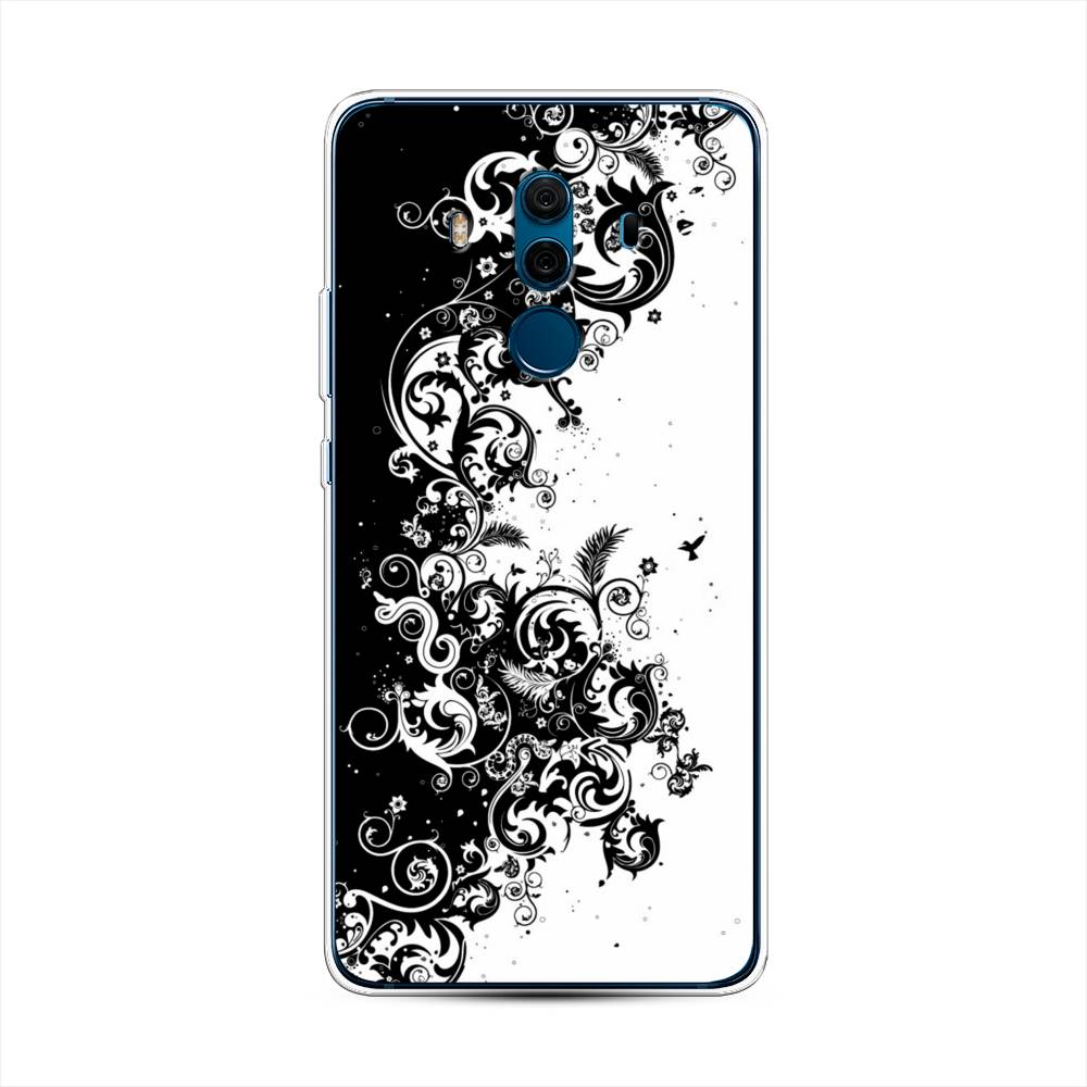 

Чехол на Huawei Mate 10 Pro "Черно белый узор", Белый;черный;серый, 63450-3