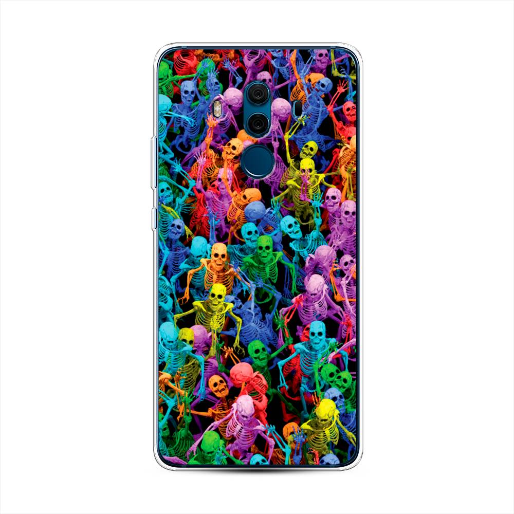 

Чехол на Huawei Mate 10 Pro "Вечеринка скелетов", Фиолетовый;желтый;оранжевый, 63450-6