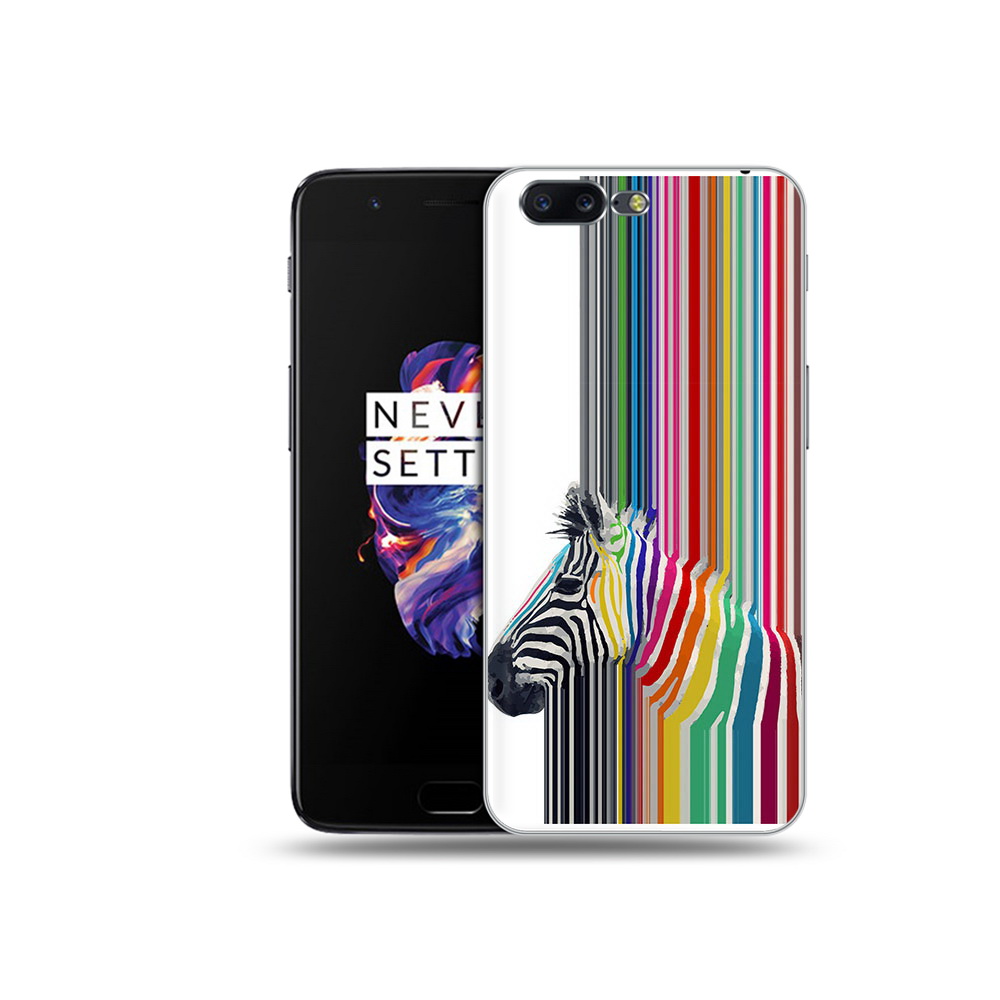

Чехол MyPads Tocco для OnePlus 5 радужная зебра, Прозрачный, Tocco