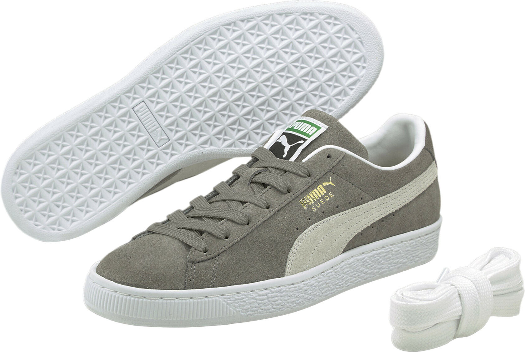 Кеды мужские PUMA Suede Classic XXI серые 9,5 UK