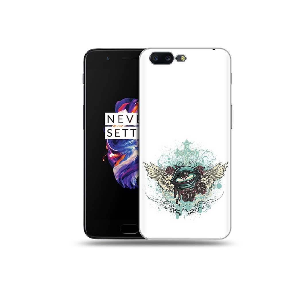 

Чехол MyPads Tocco для OnePlus 5 плачущий глаз с крыльями, Прозрачный, Tocco