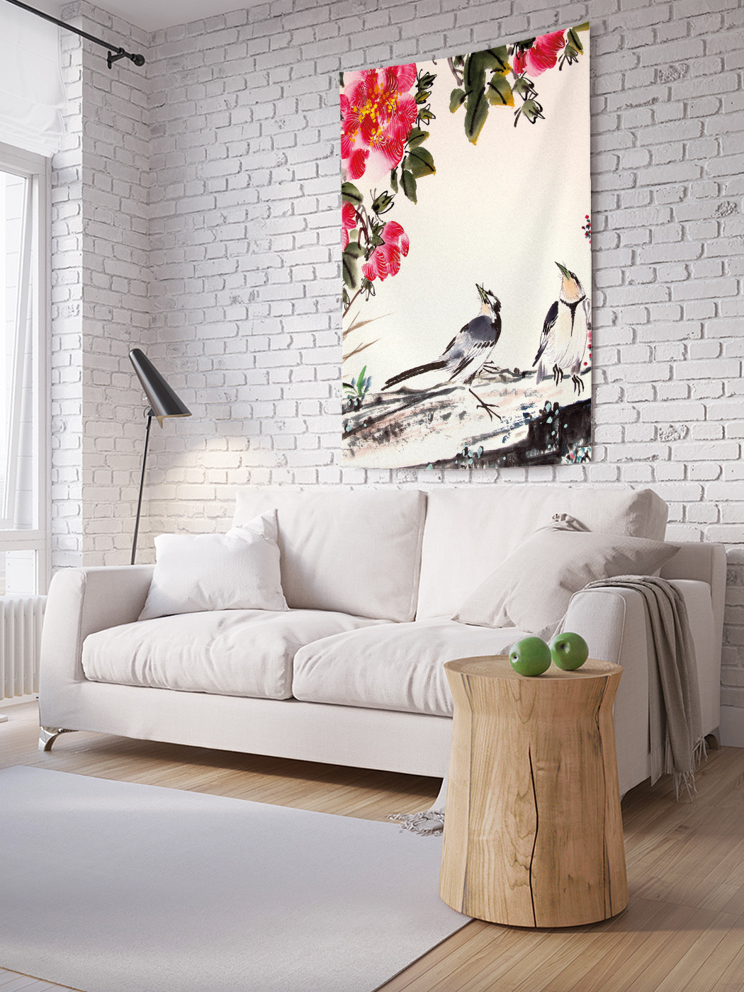

Вертикальное фотопанно на стену JoyArty Птицы у цветов 150x200 см, Птицы у цветов