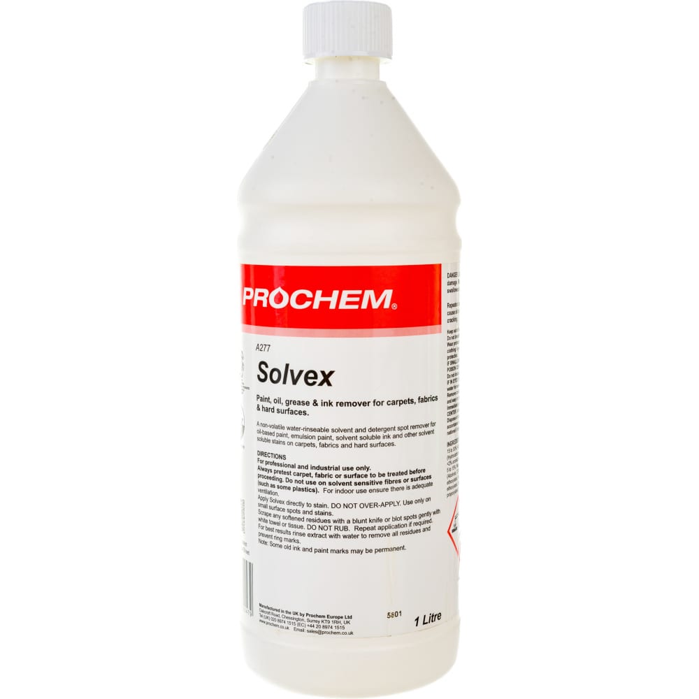

Пятновыводитель от масляных, жировых пятен, краски и чернил Prochem Solvex A277-01