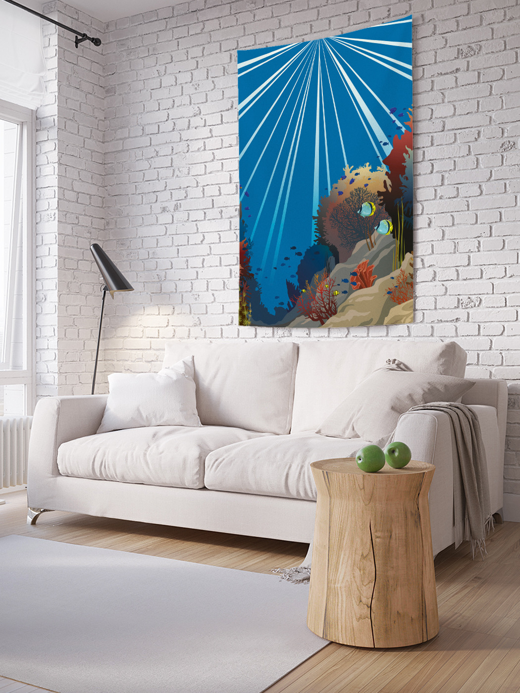 

Вертикальное фотопанно на стену JoyArty Коралловый риф 150x200 см, Коралловый риф