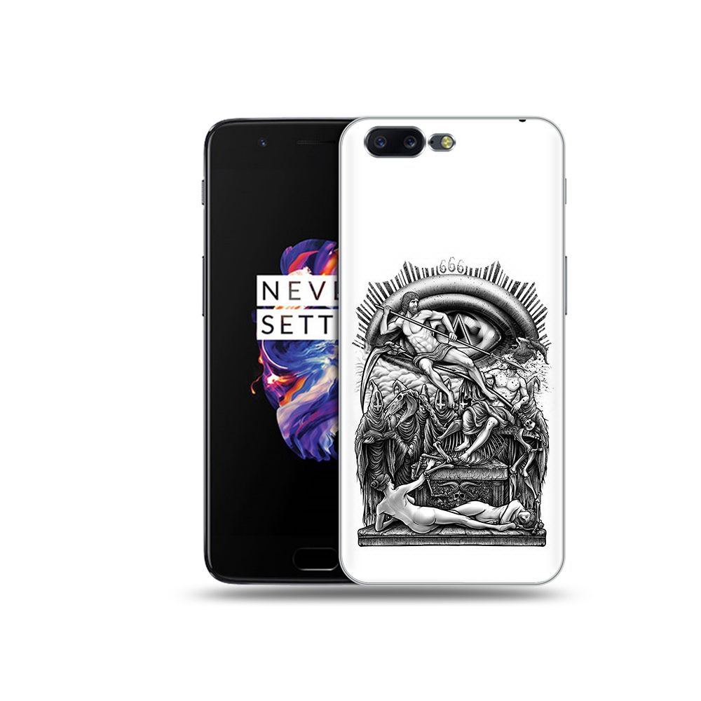 

Чехол MyPads Tocco для OnePlus 5 оракул черно белый, Прозрачный, Tocco