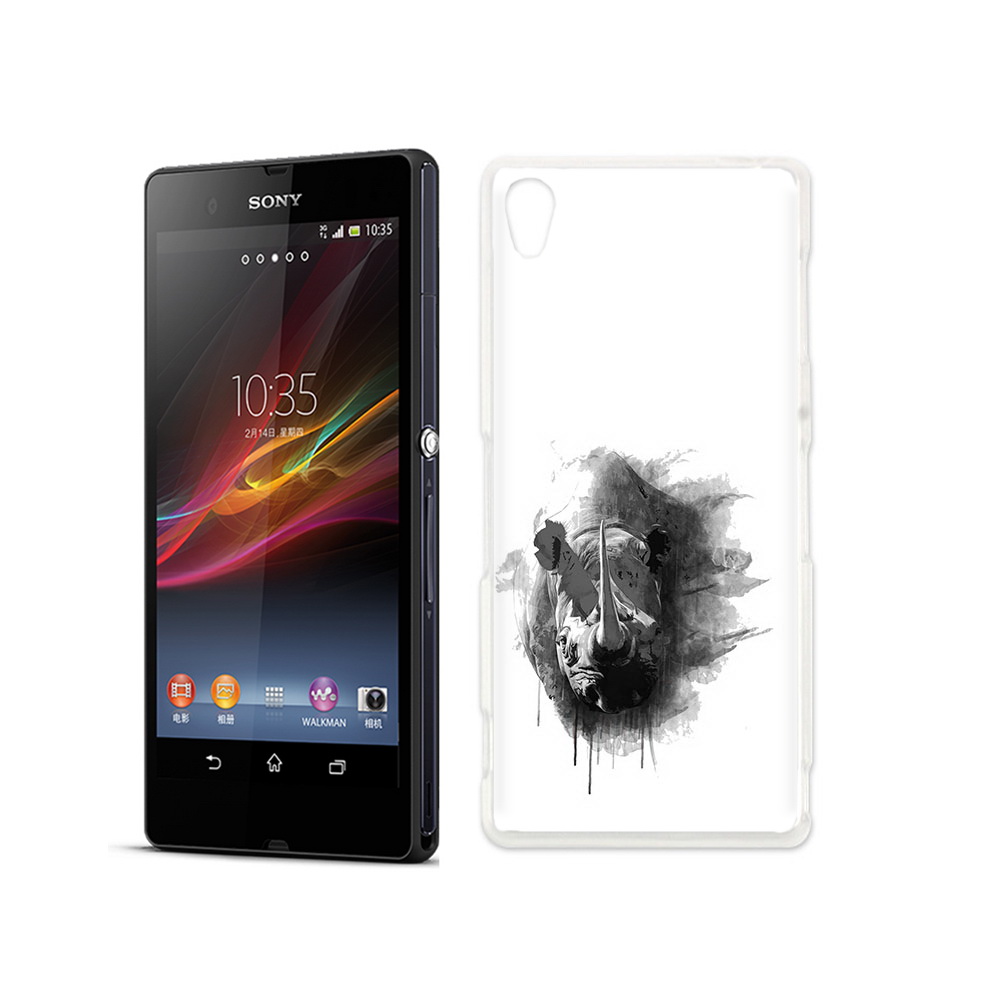 

Чехол MyPads Tocco для Sony Xperia Z носорог, Прозрачный, Tocco